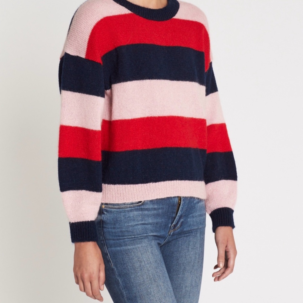 M.i.h Jeans Jackson Mohair Sweater in Multi Stripe Size Small - Picture 2 of 8